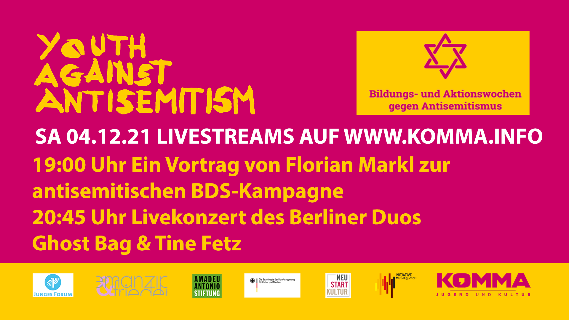 Youth Against Antisemitism Stream